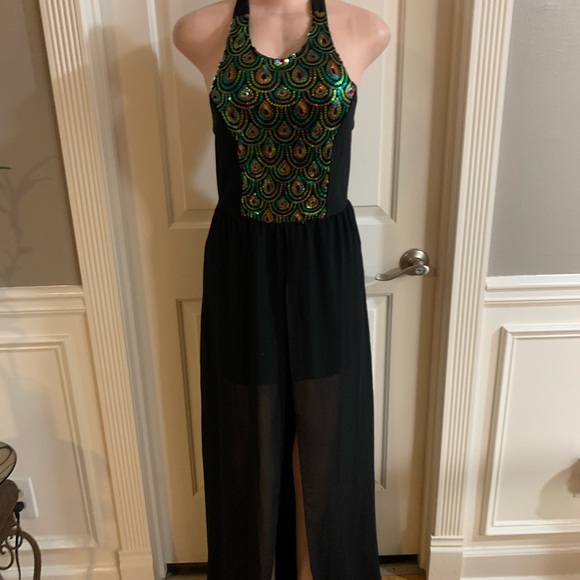 Women’s junior halter black dress size (M) - Picture 6 of 12